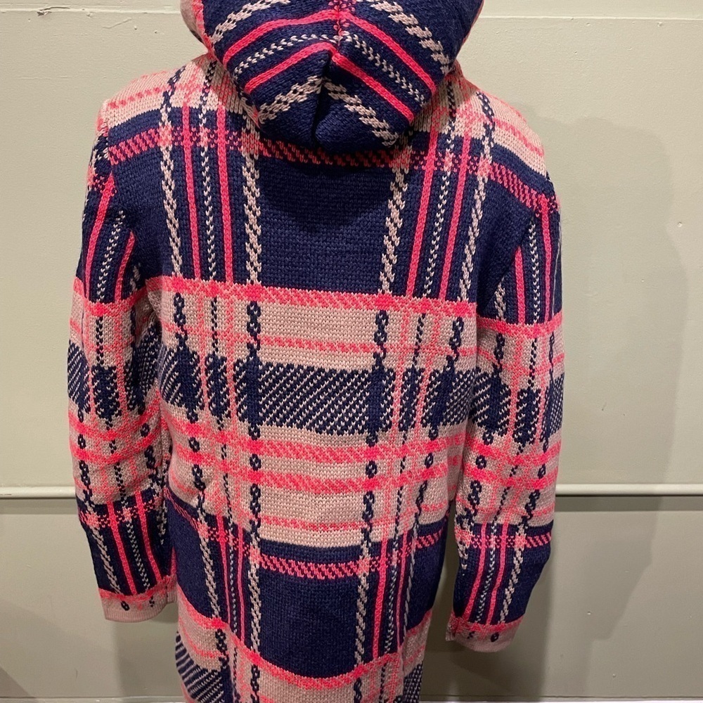 LCR coat hoody 7/8 plaid button from modern fit - Picture 2 of 4